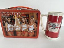 Vintage Hooters Lunchbox Metal Tin 2001 + Thermo-Serv Budweiser Mug - Free Ship