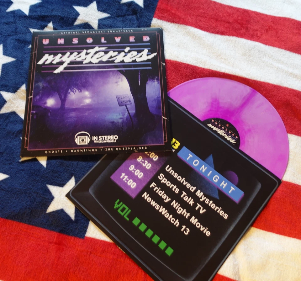 GARY MALKIN - UNSOLVED MYSTERIES: GHOST... LP ( LAVENDER MARBLE VINYL ) 80S 90S - Bild 1 von 2