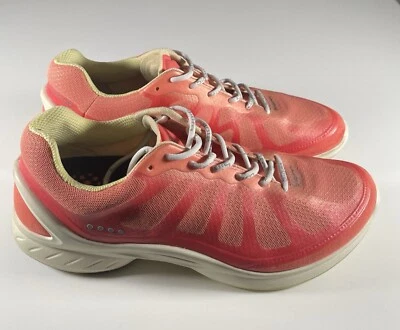 Ecco Biom Fjuel Shoes Womens 8 Pink Coral Tennis Sneaker Walking Running Comfort - Image 1 of 4