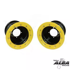 Ruedas traseras Kawasaki KFX 400 KFX 450R Beadlock 9x8 3+5 4/110 Alba Racing POR - Imagen 1 de 2