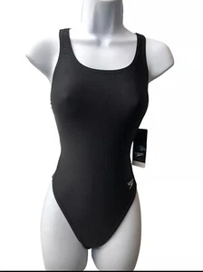 Speedo Women's Swimsuit One Piece Prolt Super Pro Solid Adult, Black, Size 30 - Picture 1 of 2