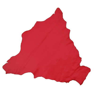 Piel de canguro genuina roja mate, piel real curtida vegetal Foto 1 de 4