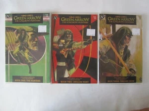 DC Green Arrow The Longbow Hunters Books 1-3 Mike Grell/Haines/Lacquement 9.4NM - Picture 1 of 7