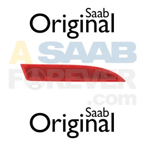 SAAB 9-3 REAR BUMPER REFLECTOR PASSENGER RIGHT 2008-11 NEW GENUINE OEM 12770171 - Picture 1 of 3
