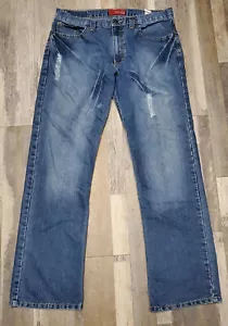Hollister Jeans Herren Größe 34 x 31 Blau Denim Distressed Medium Wash Straight Fit - Bild 1 von 8