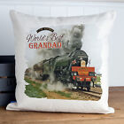 Personalised Flying Scotsman Cushion Cover Pillow Dad Train Birthday Gift NC643