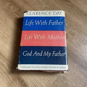 Life With Father Mother God&My Father Clarence Day HC Book DJ Book Club Edition - Imagen 1 de 5