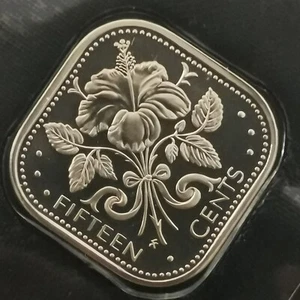 15 CENTS BAHAMAS 1975 PROOF / SIEGEL AUS DER SCHATULLE - Bild 1 von 3