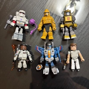 Minimates Figure Custom Parts Lot - Transformers Ghostbusters Marvel Star Trek - Picture 1 of 10