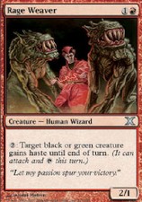 RAGE WEAVER FOIL 10th Edition MTG Magic the Gathering Cards DJMagic