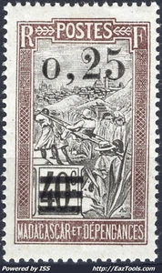 MADAGASCAR N° 127 NEUF * AVEC CHARNIERE - Picture 1 of 2