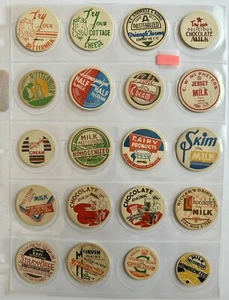 Vintage verschiedene Milchflaschenverschlüsse Posten 20 Stück - Bild 1 von 12