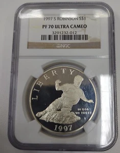 1997 S ROBINSON LIBERTY ONE DOLLAR! GRADED PF70 BY NGC! - Picture 1 of 4