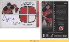 2007-08 O-Pee-Chee Premier Quad Memorabilia /299 Andy Greene #102 Rookie Auto RC