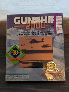 Gunship 2000 (PC 3.5") Phillipines & Antarctica IBM MICRO PROSE SEALED NEW -READ - Picture 1 of 8