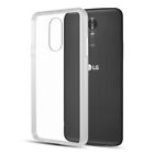 For Lg Q7 & Q7+ Crystal Clear Hard Tpu Rubber Silicone Bumper Phone Case Cover