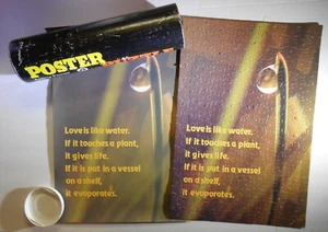 Vintage ABBEY PRESS POSTER PUZZLE 204 pc Jigsaw Puzzle LOVE IS LIKE WATER Quote - Picture 1 of 7