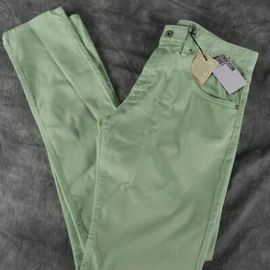 LOVE MOSCHINO Mint Green STRAIGHT LEG JEANS 30 X 33 NWT new 60357 - Picture 1 of 3