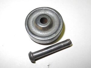 VINTAGE SINGER TREADLE SEWING MACHINE CAST BASE WHEEL, 3/8" WIDE, AXLE INCLUDED