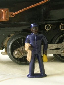 Train Porter w/Whisk Broom, O scale model train layout figure, Reproduction - Picture 1 of 1