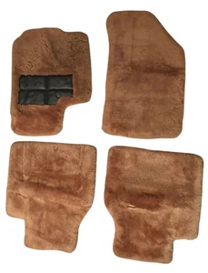 2006-2012 Bentley Cntl Flying Spur 4 Lambs Wool Sheepskin Floor Mats Morlands UK - Picture 1 of 4