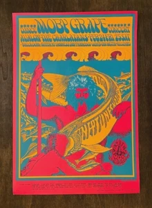 FAMILY DOG FD-49 2nd Printing NEPTUNE'S NOTION Moby Grape VICTOR MOSCOSO - Imagen 1 de 6