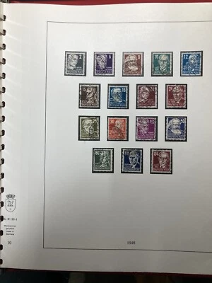 56.  Germany , 1948，SC#10N29-44, set from a binder page，Used，Cv$50.00 - Image 1 of 2