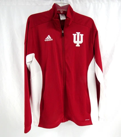 Adidas Indiana Hoosiers IU Full Zip Track Jacket Vented Embroidered Men's Medium Cover