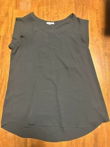 Pleione Black Sleeveless Blouse Top Women’s Size S Scoop Neck Lightweight Work - Picture 1 of 3