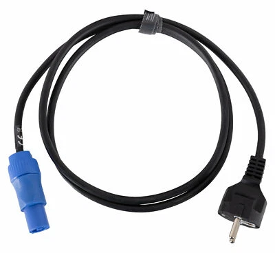 PRONOMIC Cable de alimentación DJ PA cable de alimentación Euro Schuko cable Power Plug enchufe euroconector 1,5 m