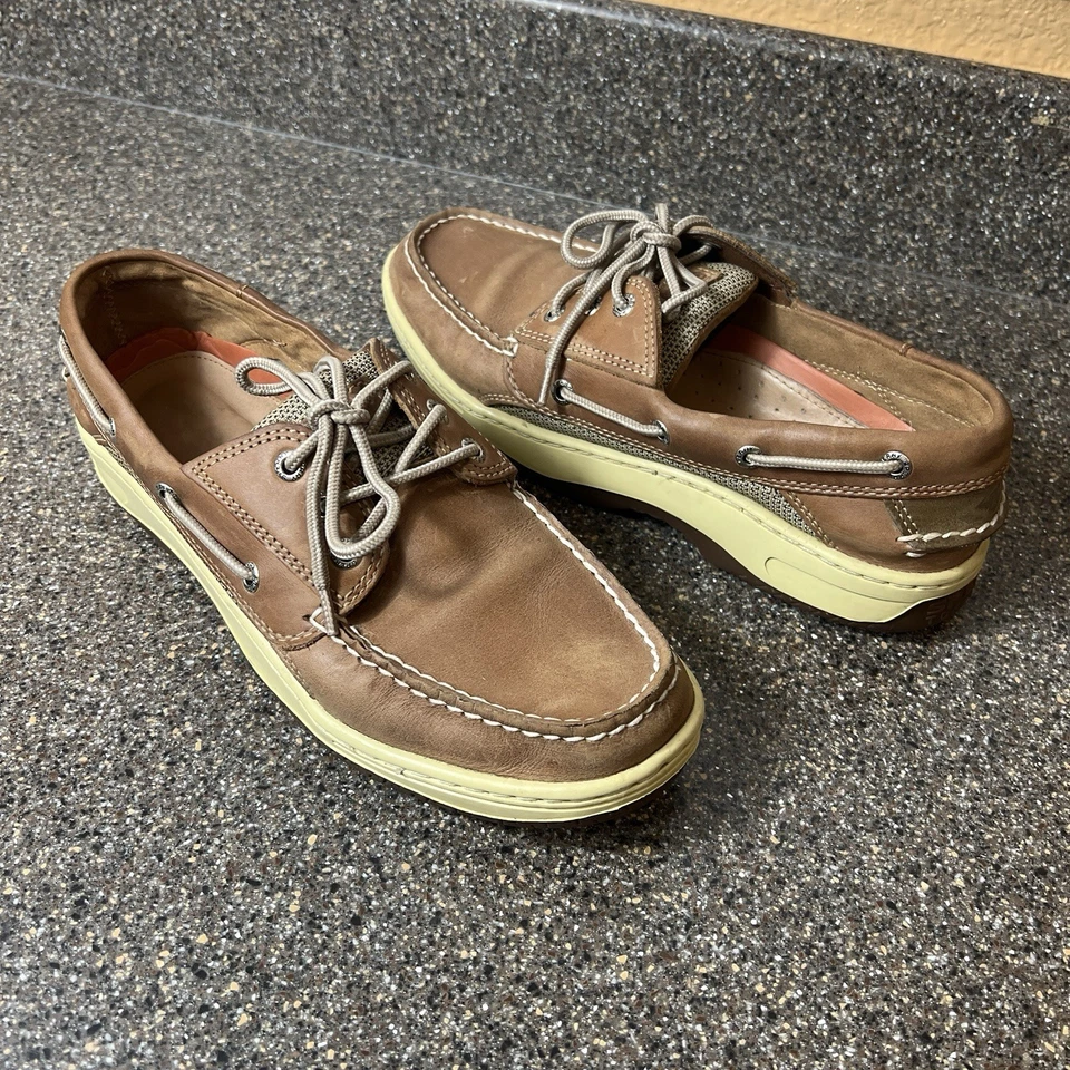 Sperry Boat Shoes Mens Size 9 Brown 2-Eye Comfort Casual Walking Driving Slip On - Image 1 of 4