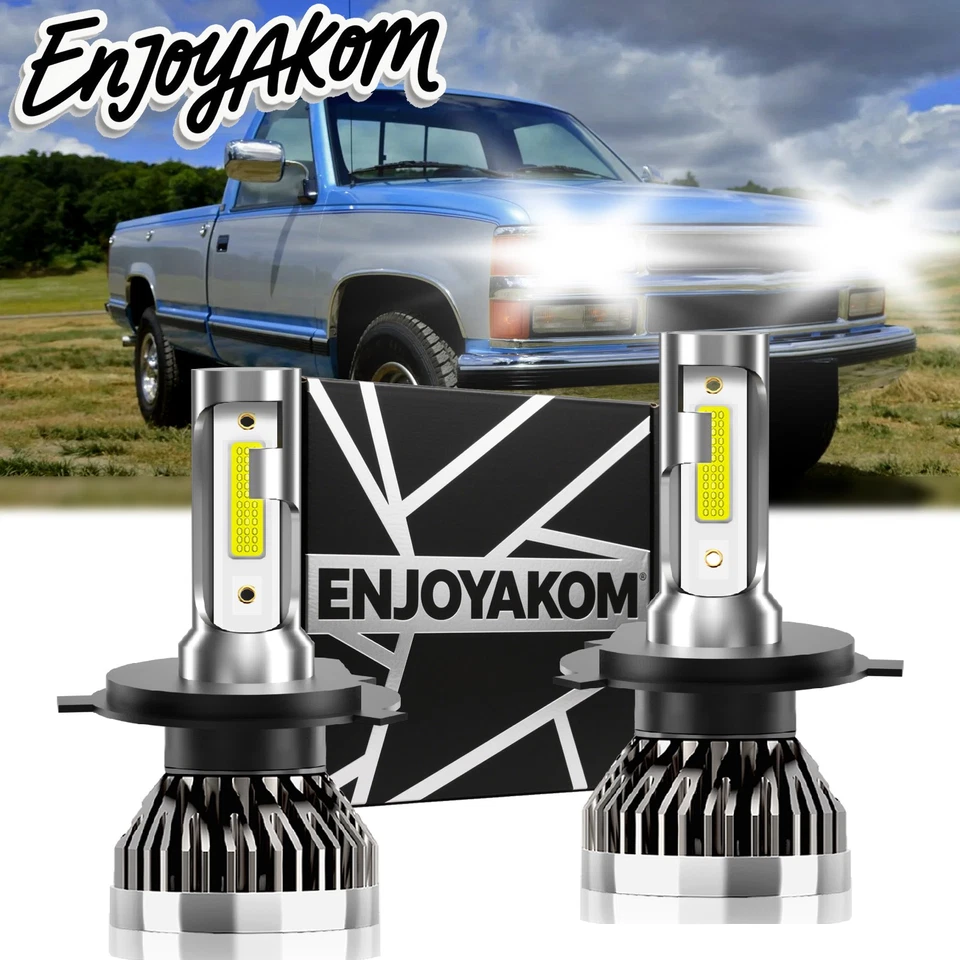 For Chevrolet C3500 1982-1991 Combo LED Headlight Bulbs Kit High Low Beam 2Pcs - Image 1 of 4