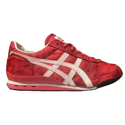 Onitsuka Tiger Mexico 66 Red/Pink White Tie-Dye Nylon Sneakers Athletic Sz 8.5 - Image 1 of 4