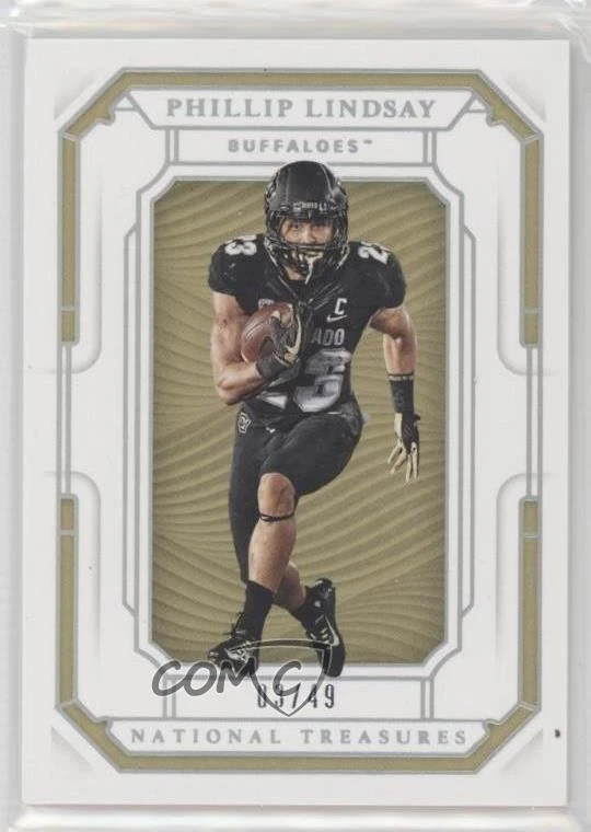 2019 Panini National Treasures Collegiate Silver /49 Phillip Lindsay #25 - Image 1 of 2