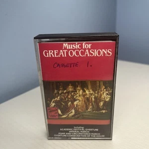 Music for Great Occasions Classical compilation Cassette Tape - March, Overture - Picture 1 of 3