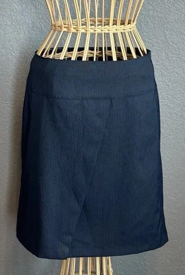 Stile BENETTON 42 синий значок в полоску карандаш искусственного надежном юбка США 10 корпоративная работа - Изображение 1 из 4