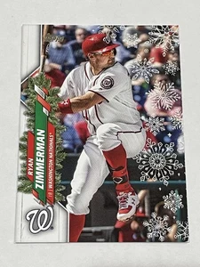 2020 Topps Holiday Baseball Metallic - Ryan Zimmerman - Washington Nationals - Picture 1 of 2