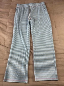 PJ Salvage Womens Pull On Drawstring Sleepwear Pajama Pants Blue Stripes Size XL - Picture 1 of 11