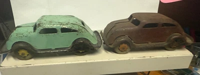 Chrysler Airflows Marx 1930 aço prensado 5-3/4" não restaurado - Imagem 1 de 4