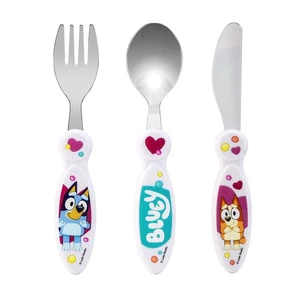 Bluey Children's Kids 3pcs Cutlery Set - Knife, Fork and Spoon, Reusable - Picture 1 of 7