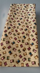 Novelty Print sewing fabric “Thread Spools”(2 Yards 44’wide) - Picture 1 of 4