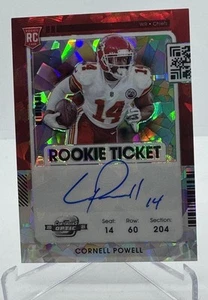 2021 Panini Contenders Optic Rookie Ticket Cracked Ice Cornell Powell /21 Chief - Picture 1 of 3