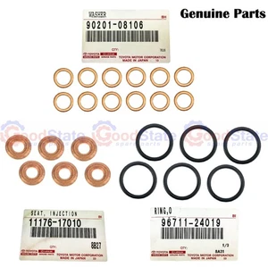 Genuine LandCruiser 80 Series 1HD T Fuel Injector Washer Seal O Ring Kit - Picture 1 of 10