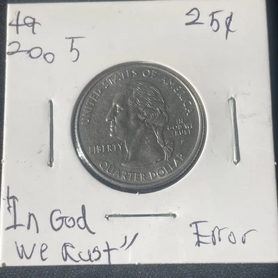 2005 Kansas Quarter “In God We Rust” Error - Image 1 of 4