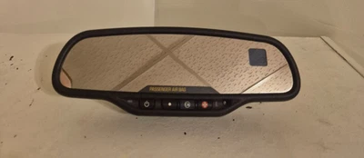 2003-09 GM Avalanche Silverado Rear View Mirror OnStar Auto Dim Compass Temp - Image 1 of 4