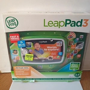 LeapFrog LeapPad3 Wi-Fi 4GB Enabled Learning Tablet - Green 5" Screen NEW In BOX - Picture 1 of 6