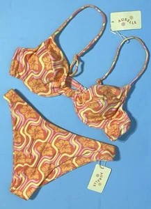 NWT - Aurelle Mismatch Sized Two Piece Bikini Set - Top Size XXL, Bottom Size M - Picture 1 of 12