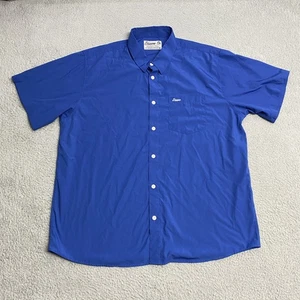 Dixxon Shirt Mens 3XL Blue Signature Series Button Up Bamboo Blend Workwear - Picture 1 of 9