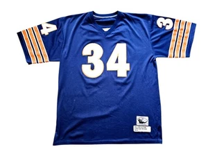 Chicago Bears Throwback Walter Payton 1975 Mitchell Ness Blue Jersey Mens Sz 56 - Picture 1 of 9