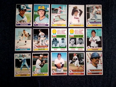 1979 Topps Ryan Jackson Bench Murray Carter Yount Seaver бейсбол лот 15 изящный - Изображение 1 из 4